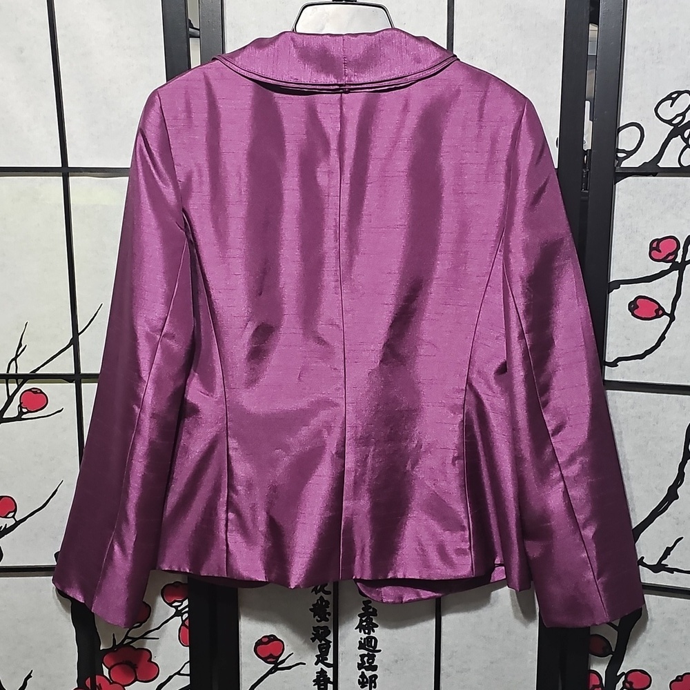John Meyer Collection Stylish Purple Church Blazer Size 10 - Picture 7 of 7